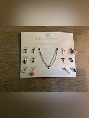 Madison Tyler Jewellery 12 Days of Charms Necklace Set New
